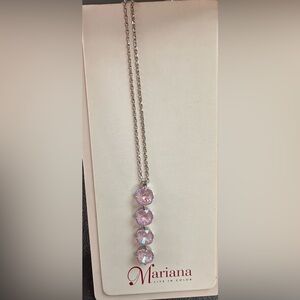 Mariana Silver and Purple Pendant Necklace